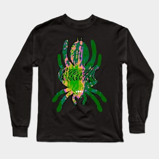 Tarantula Silhouette V45 (Tie Dye) Long Sleeve T-Shirt